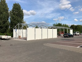 Raktársátor 10 méter széles-37